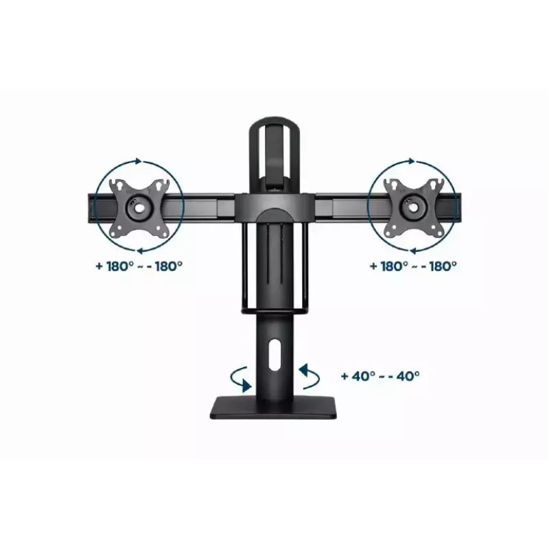 Suporte para monitor Gembird MS-D2-01 27 polegadas preto autónomo