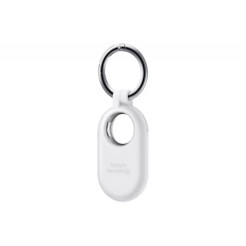 Samsung EF-PT560CWEGWW capa de silicone para Galaxy SmartTag2 com argola de mosquetão, branca