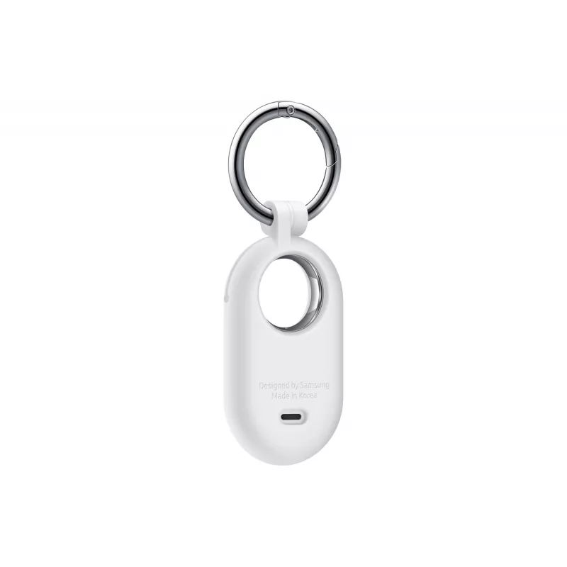 Samsung EF-PT560CWEGWW capa de silicone para Galaxy SmartTag2 com argola de mosquetão, branca
