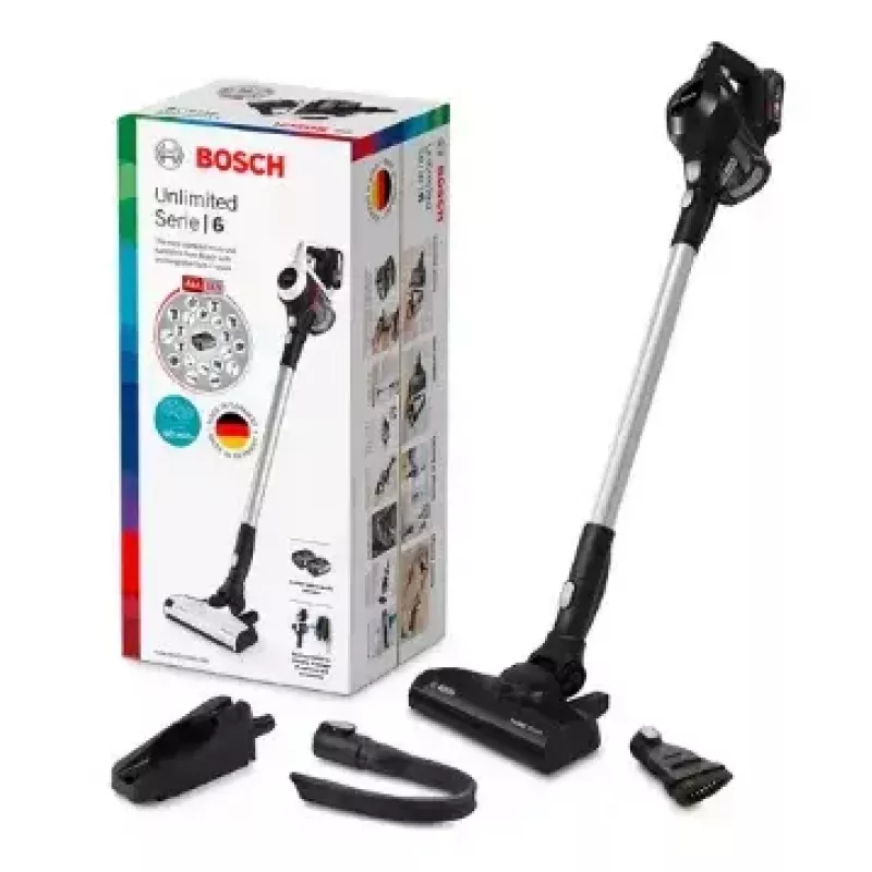 Aspirador vertical Bosch Serie 6 BBS611BSC aspirador 2 em 1 bateria a seco sem saco preto 2,5 Ah