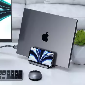 Suporte para portátil e tablet Satechi ST-ADVSM prateado compatível com MacBook Pro