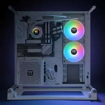 Refrigeração líquida All-in-One Thermaltake CL-W377-PL14SW-A 14 cm branco 84,32 cfm