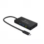 Hub USB de captura de vídeo j5create JVA01-N 1920x1080 30Hz preto