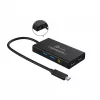 Hub USB de captura de vídeo j5create JVA01-N 1920x1080 30Hz preto