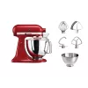 Robot de cozinha KitchenAid Artisan 5KSM175PS — 300 W, 4,8 l taça de aço inoxidável, vermelho