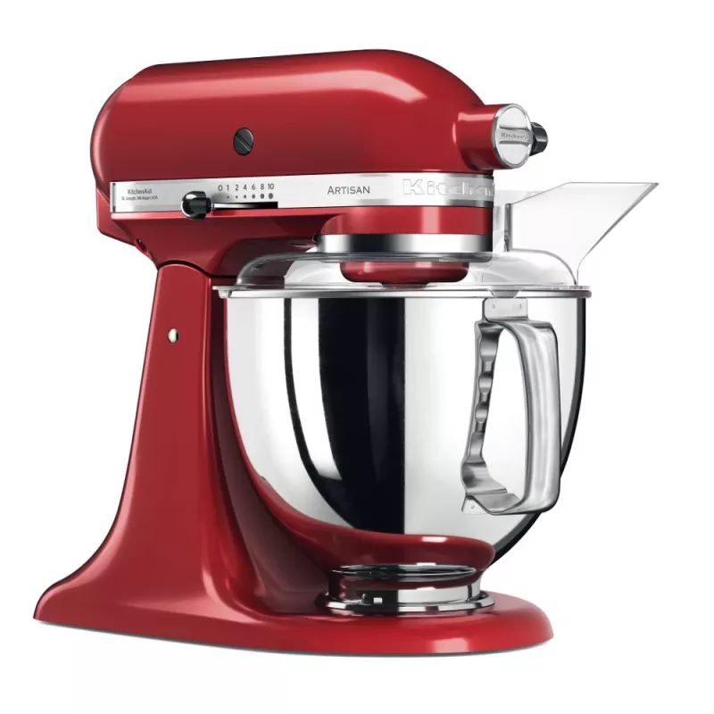 Robot de cozinha KitchenAid Artisan 5KSM175PS — 300 W, 4,8 l taça de aço inoxidável, vermelho