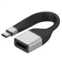 Adaptador de cabo de vídeo Techly ICOC-USBC-DP12 0,131 m USB Type-C DisplayPort preto