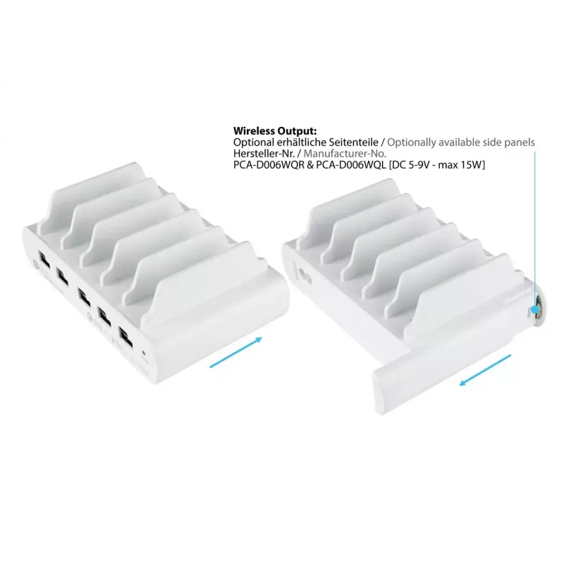 Estação de carregamento autónoma Alcasa PCA-D006W Branco 110W 100-240V