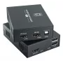 Kit de extensão AV (transmissor e recetor) LEVELONE HVE-8111, 3840x2160, Cat6, USB-A/USB-B, DC 12V (2 unidades)