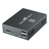 Kit de extensão AV (transmissor e recetor) LEVELONE HVE-8111, 3840x2160, Cat6, USB-A/USB-B, DC 12V (2 unidades)