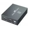 Kit de extensão AV (transmissor e recetor) LEVELONE HVE-8111, 3840x2160, Cat6, USB-A/USB-B, DC 12V (2 unidades)