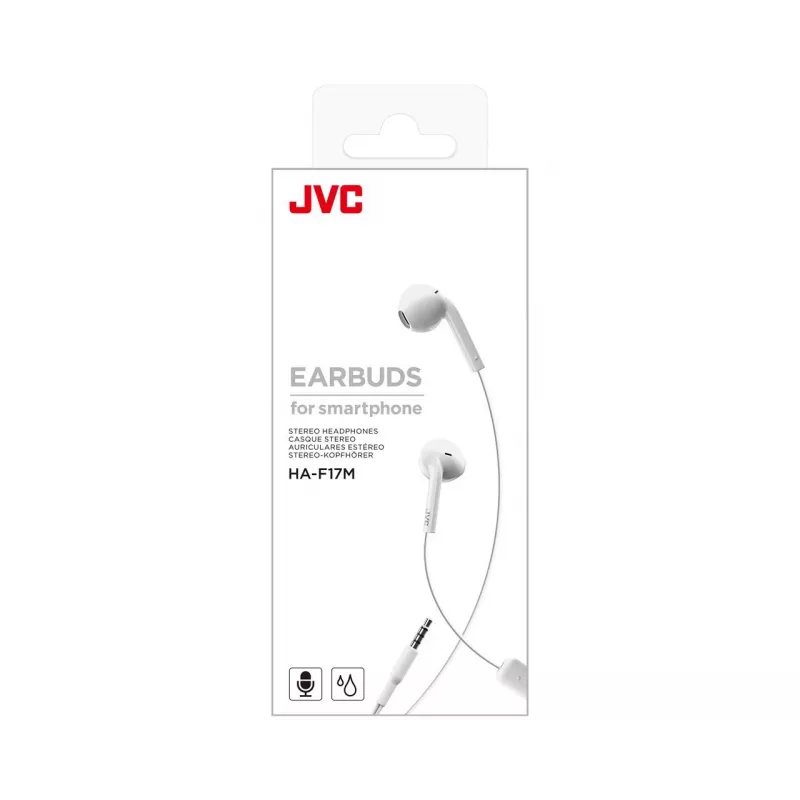 JVC HA-F17M Headset Com fios In-ear Chamadas/Música Branco