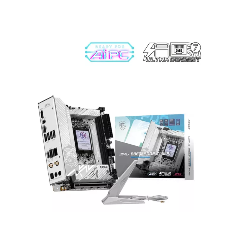 MSI MPG B860I EDGE TI WIFI Motherboard Intel B860 LGA 1851 (Socket V1) Mini-ITX