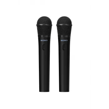 Microfone de karaoke Sony UOULTMIC1 — sem fios RF, USB-C, unidirecional, 50–15000 Hz, bateria até 20 h, preto