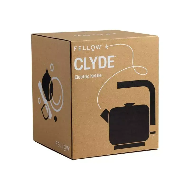 Chaleira elétrica FELLOW Clyde 1,0 L 1200 W – corpo em silicone, depósito de 1,5 L, preto