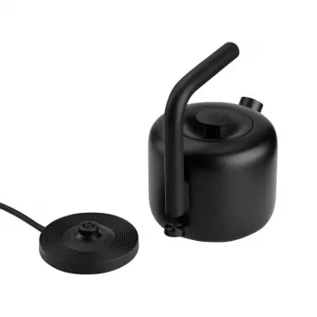 Chaleira elétrica FELLOW Clyde 1,0 L 1200 W – corpo em silicone, depósito de 1,5 L, preto