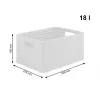 Estante rotho Country armário de plástico com 3 gavetas, branco, 71,2×32,5×37,5 cm, tecnopolímero, rodas