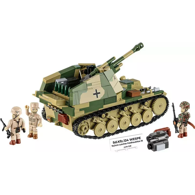 Cobi Blocos SD.KFZ.124 Wespe kit de montagem, 860 blocos