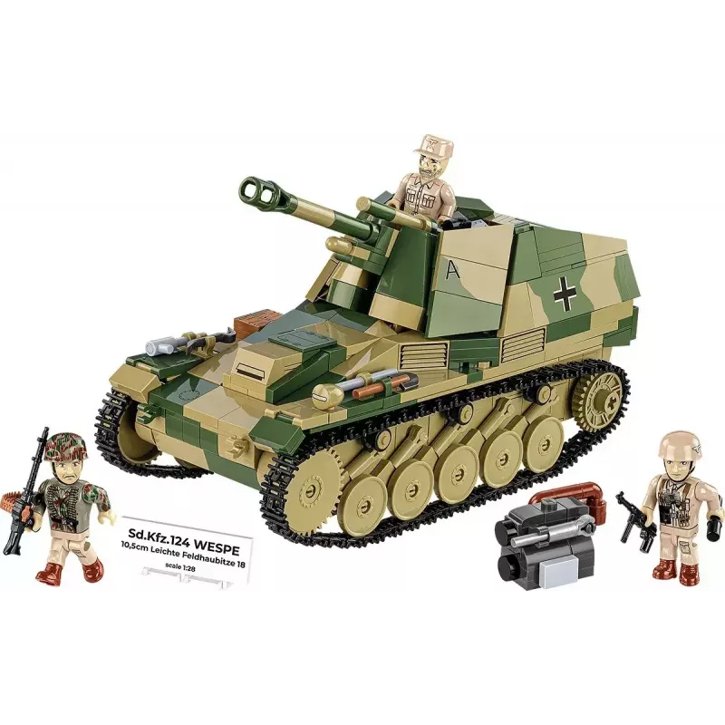 Cobi Blocos SD.KFZ.124 Wespe kit de montagem, 860 blocos
