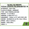 Cobi Blocos SD.KFZ.124 Wespe kit de montagem, 860 blocos