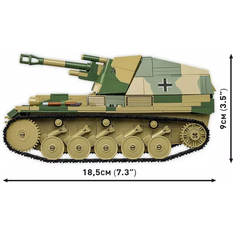 Cobi Blocos SD.KFZ.124 Wespe kit de montagem, 860 blocos