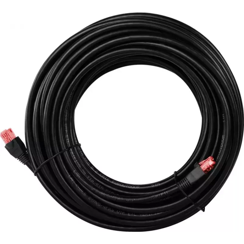 Cabo de rede Goobay 55434 RJ-45 Cat6 20 m Preto