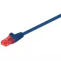 Cabo patch Goobay CAT 6 U/UTP azul 0,5m RJ-45