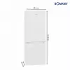 Bomann KG 320.2 combinado frigorífico-congelador, branco