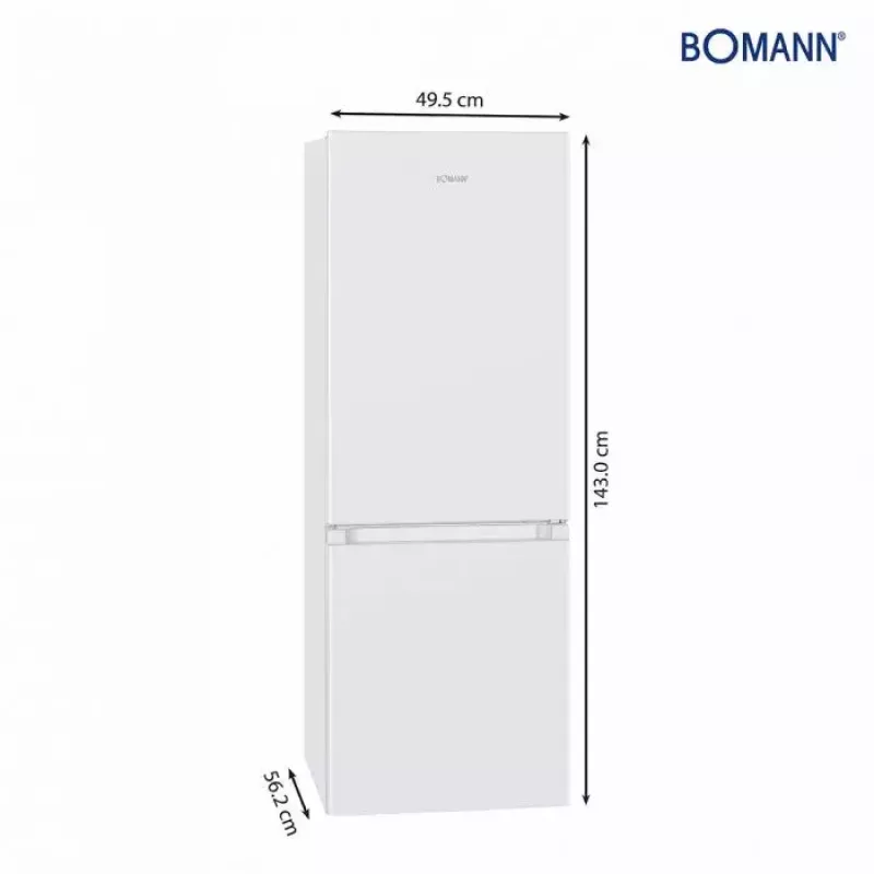 Bomann KG 320.2 combinado frigorífico-congelador, branco