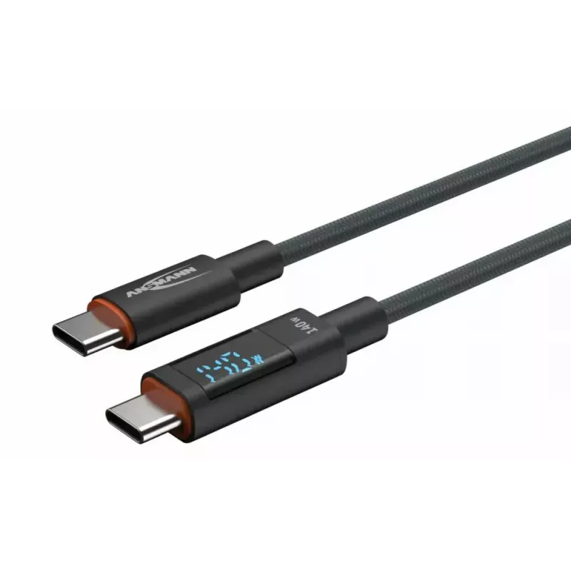 Cabo USB Ansmann 1700-0176 USB 2.0 1,2 m USB C antracite