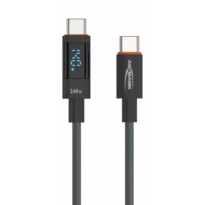 Cabo USB Ansmann 1700-0176 USB 2.0 1,2 m USB C antracite