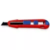 Faca de lâminas retráteis Knipex CutiX® preto azul vermelho