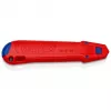 Faca de lâminas retráteis Knipex CutiX® preto azul vermelho
