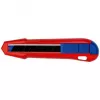 Faca de lâminas retráteis Knipex CutiX® preto azul vermelho