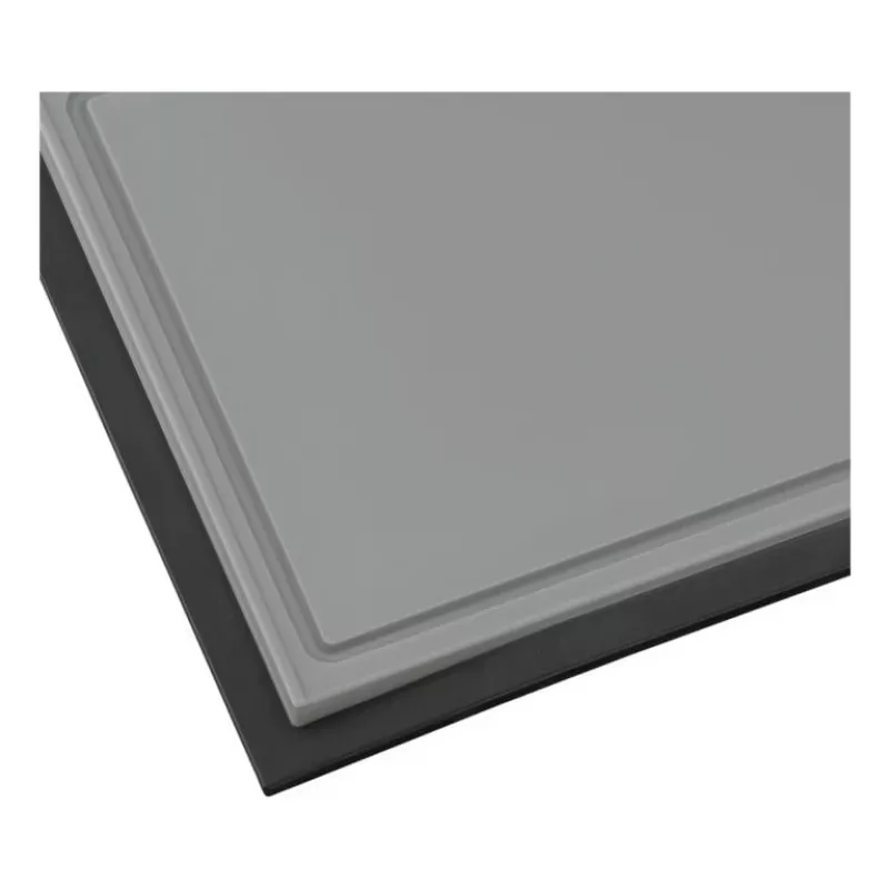 Tábua de corte WMF Touch 32 x 20 cm plástico aço inoxidável preto cinzento