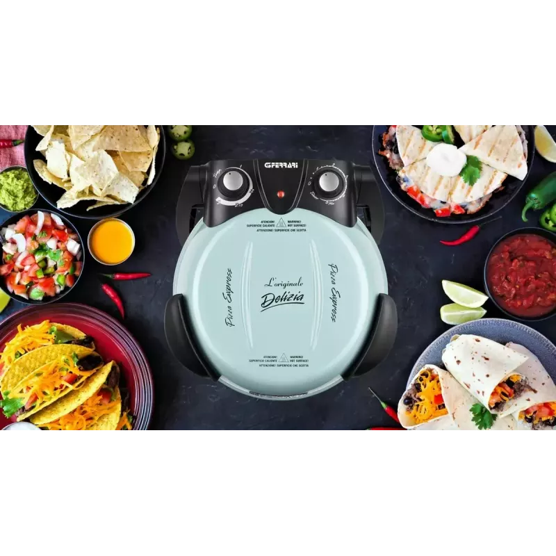 G3 Ferrari Delizia G1000613 PizzaOven Express forno de pizza, 1200 W, para pizzas Ø 31 cm, azul-claro