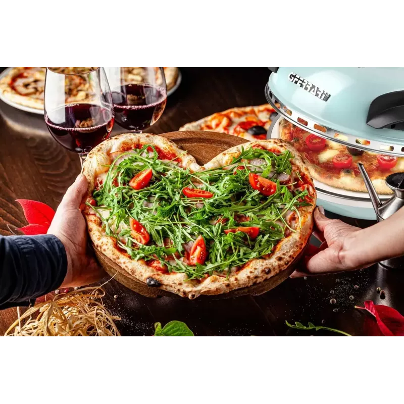 G3 Ferrari Delizia G1000613 PizzaOven Express forno de pizza, 1200 W, para pizzas Ø 31 cm, azul-claro