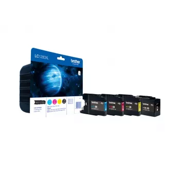 Cartucho de tinta Brother LC1280XLVALBPDR 4 unidades original alta capacidade (XL) preto, ciano, magenta, amarelo