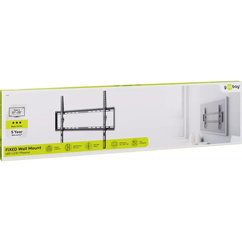 Suporte de TV Goobay 49732 177,8 cm (70 polegadas) preto