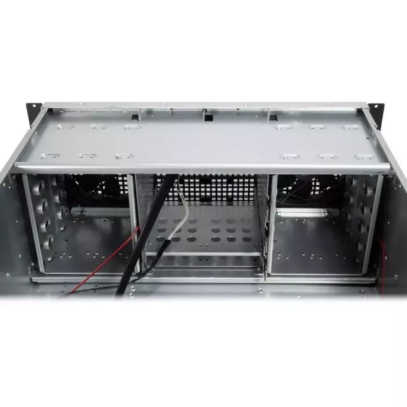 Caixa de servidor Inter-Tech 4U 40240 Rack preto, cinzento