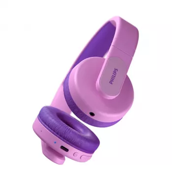 Auscultadores/headset Philips TAK4206PK/00 com fios e sem fios arco chamadas/música USB Type-C Bluetooth rosa