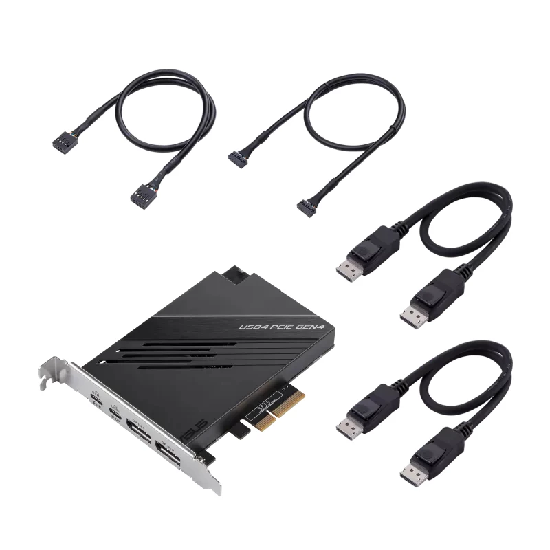 Placa ASUS USB4 PCIe Gen4 placas/adaptadores de interface internos DisplayPort, USB Type-C