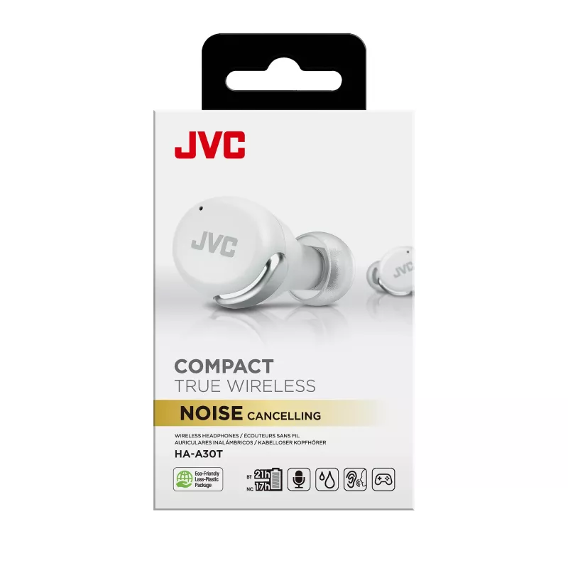 Headset JVC Active Noise Cancelling TWS branco