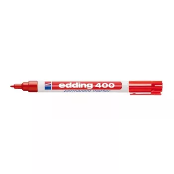 Marcador permanente Edding 400 vermelho