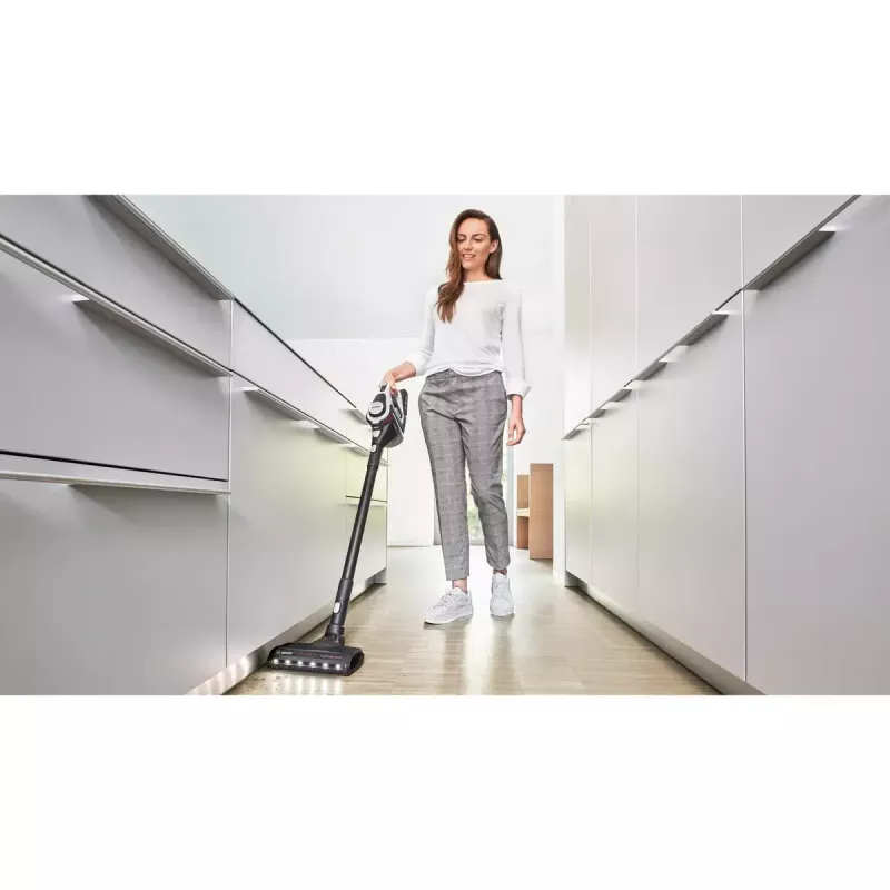Aspirador de pó com bateria Bosch Serie 8 BBS8214/escova elétrica aspirador de pó com bateria 2-em-1 bateria seco sem saco branco 4 Ah
