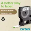 Etiquetas DYMO Authentic D1 | impressão preta em película transparente | 6 mm x 7 m | etiquetas autoadesivas para impressoras de etiquetas LabelManager | fabricado na Europa