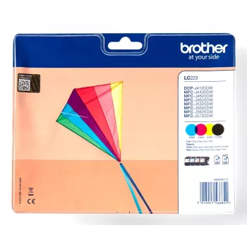 Brother LC223VALBPDR cartucho de tinta 4 unid. original preto, ciano, magenta, amarelo
