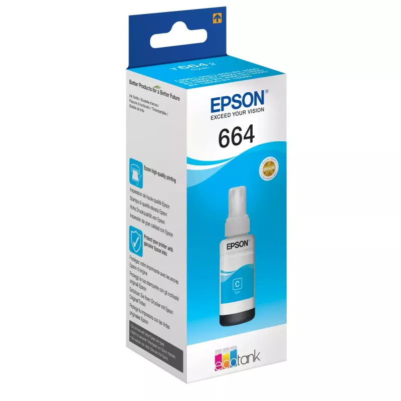 Epson 664 Ecotank frasco de tinta ciano (70 ml)