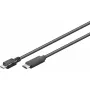 Cabo USB Goobay USB 2.0 1m Micro-USB B USB C preto