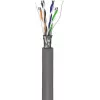 Cabo de rede Goobay CAT 5e F/UTP cinzento 100m